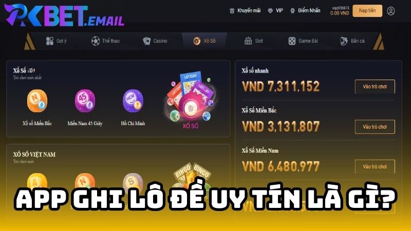 App ghi lô đề uy tín là gì?